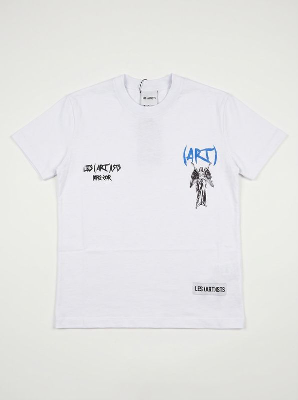 1. T-shirt logata Bianco LES (ART)ISTS 26sslkts205