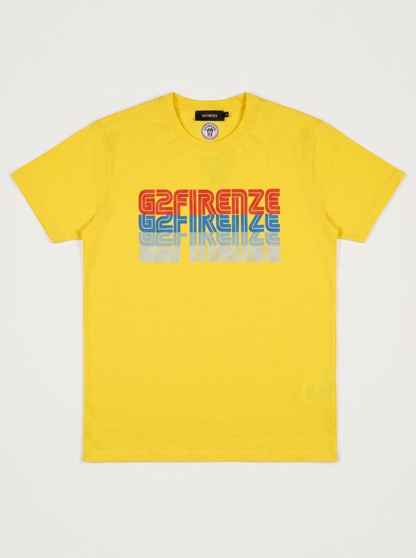 1. Logo T-shirt Yellow G2 Firenze horizon