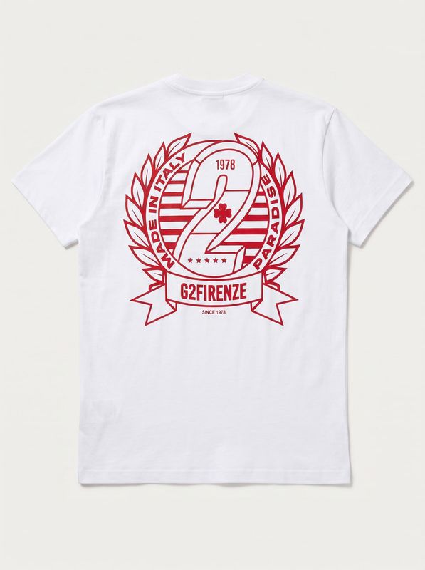 2. Logo T-shirt White G2 Firenze champion