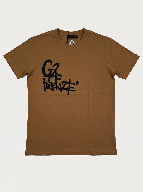 1. Logo T-shirt Brown G2 Firenze graphic