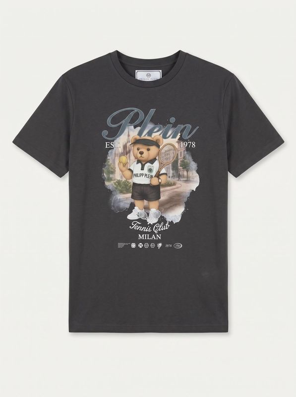 T-shirt con stampa Verde Scuro Philipp Plein