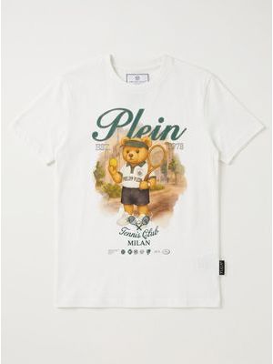 1. Printed T-shirt Cream