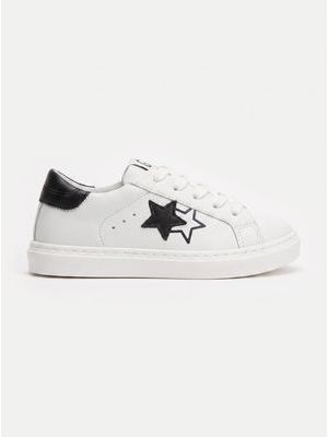 1. Sneakers logata Bianco-Blu