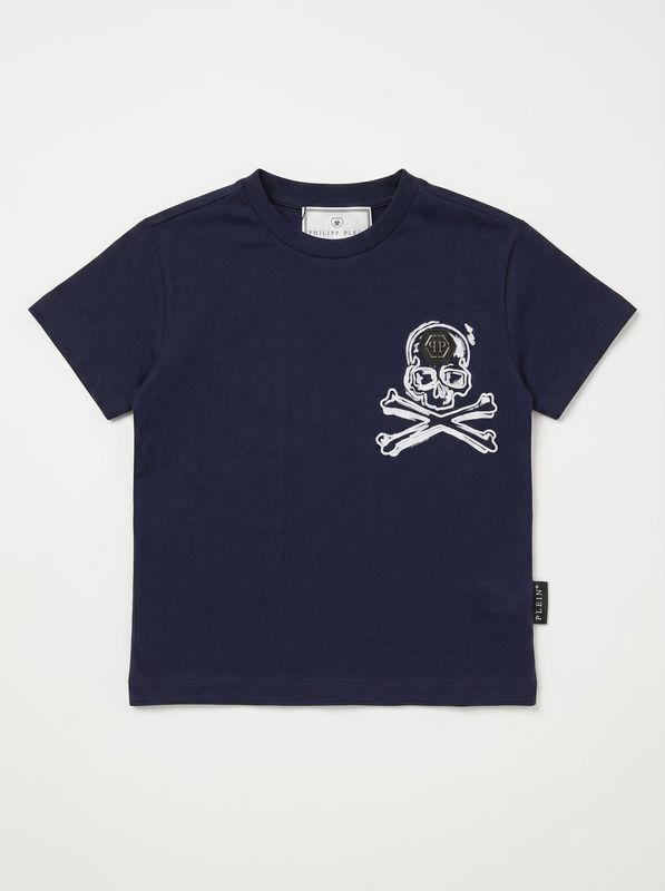 T-shirt logata Blu Philipp Plein