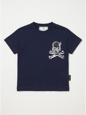 1. T-shirt logata Blu