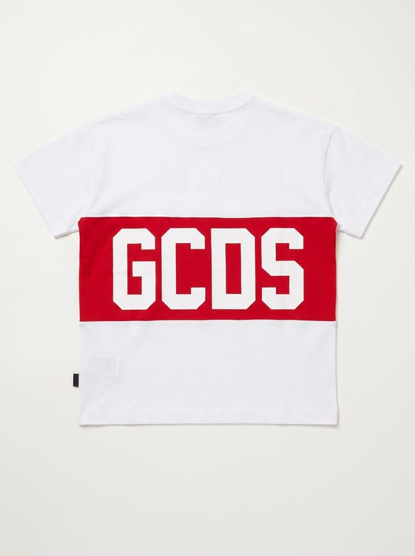 2. T-shirt con logo centrale Bianco GCDS zoujqc585