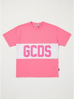 1. T-shirt with central logo Fuxia Fluo