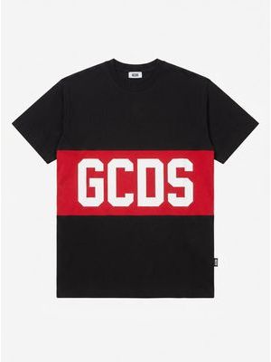 1. T-shirt con logo centrale Nero