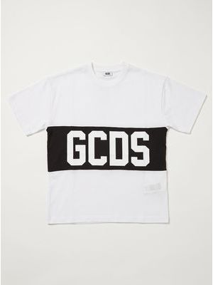 1. T-shirt con logo centrale Bianco-Nero
