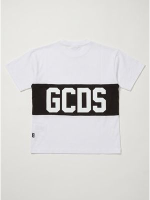 2. T-shirt con logo centrale Bianco-Nero