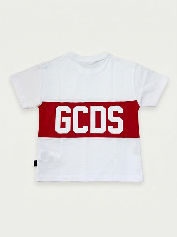 2. Half-sleeved T-shirt with central logo White GCDS zoukqc585