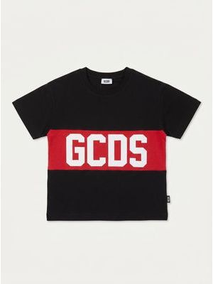 1. T-shirt mezza manica con logo centrale Nero