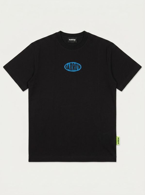 T-shirt with central logo Black Barrow