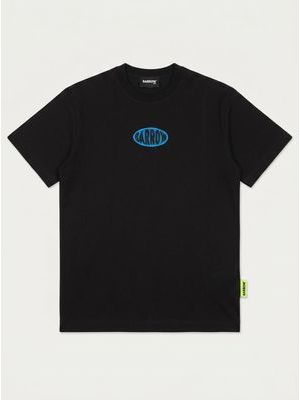 1. T-shirt con logo centrale Nero