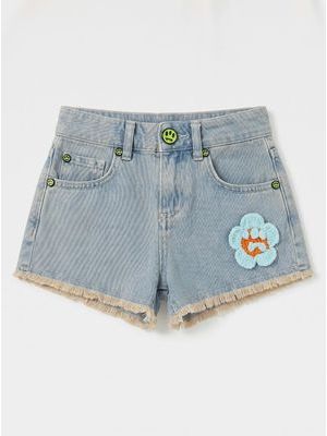 1. Shorts with logo button Jeans