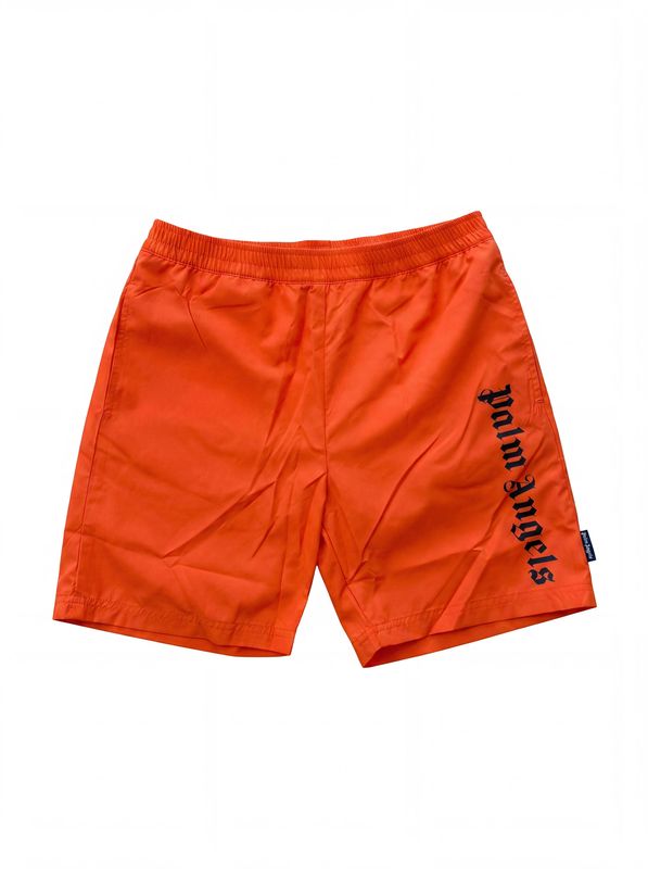 PALM ANGELS solid color swimwear with side logo Orange Palm Angels