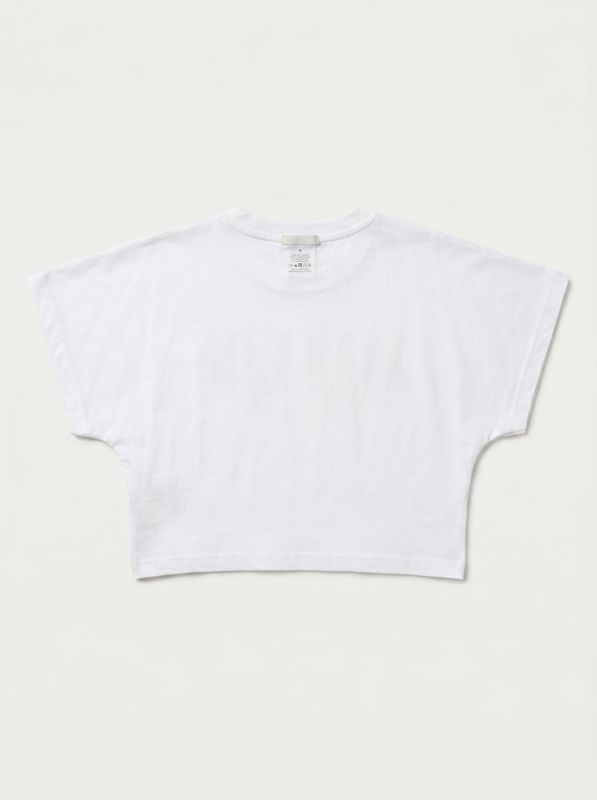 2. T-shirt crop Bianco Disclaimer k58905