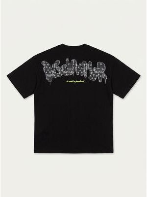 2. Plain T-shirt Black-Lime