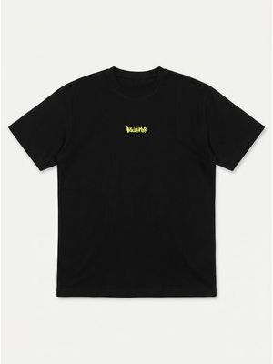 1. Plain T-shirt Black-Lime