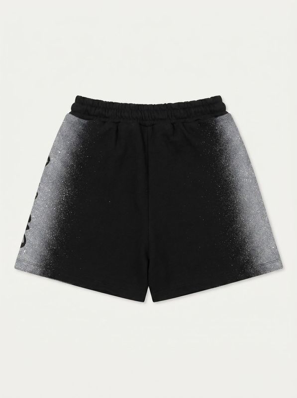 2. Printed shorts Black Disclaimer k58915