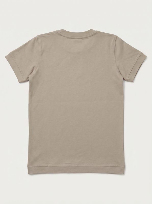 2. One-color T-shirt with side logo Beige Soldier solb.02.