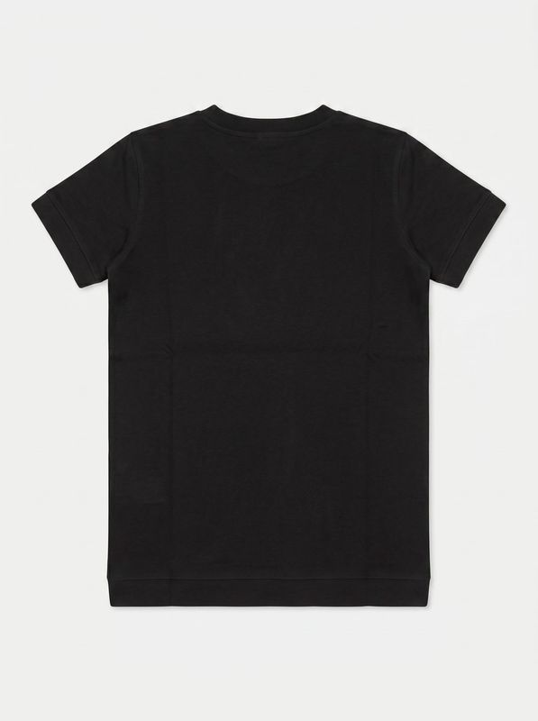 2. T-shirt unica tinta con logo laterale Nero Soldier solb.02.