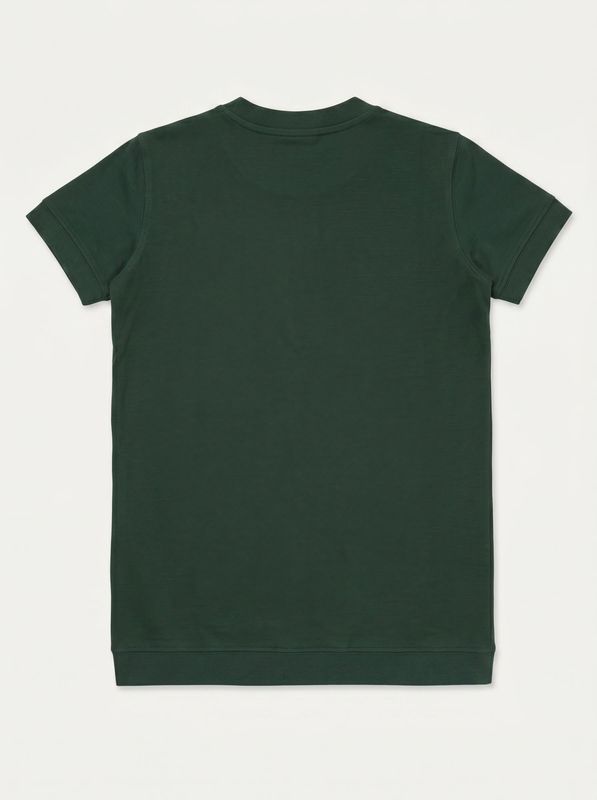 2. T-shirt unica tinta con logo laterale Verde Soldier solb.02.