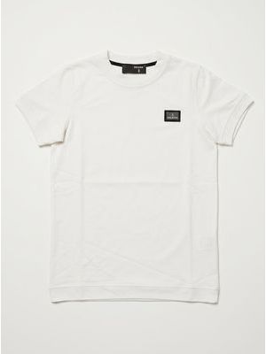 1. T-shirt unica tinta con logo laterale Bianco