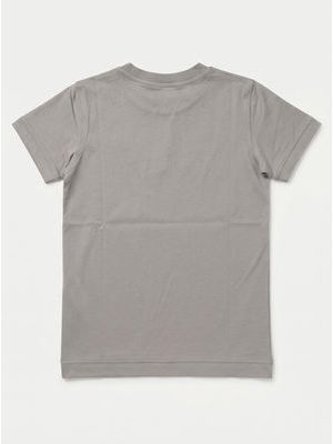 2. T-shirt unica tinta con logo laterale Grigio