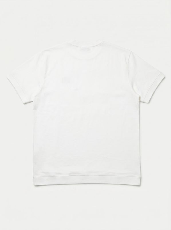 2. One-color T-shirt with embossed side logo White Soldier sol.33