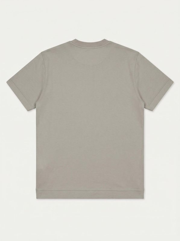 2. One-color T-shirt with embossed side logo Grey Soldier sol.33