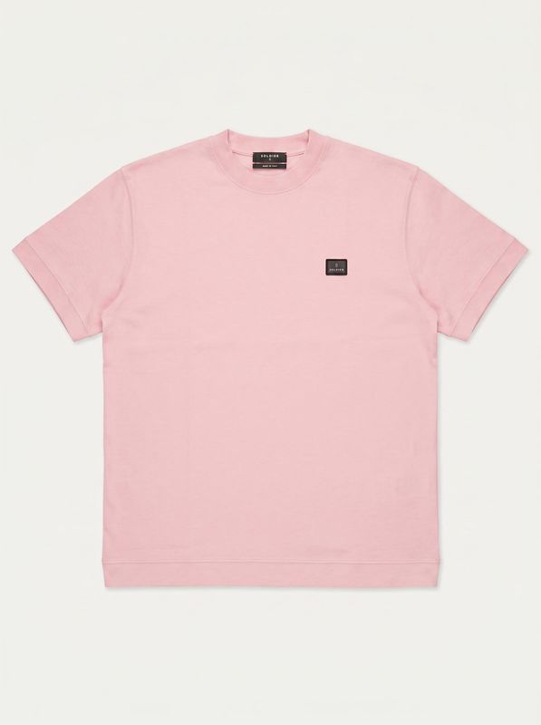 One-color T-shirt with embossed side logo Rose Soldier