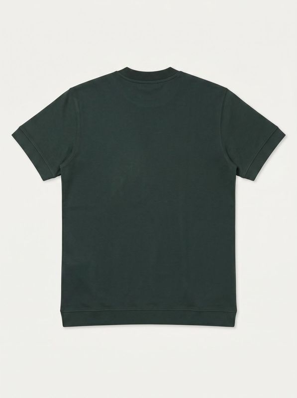 2. One-color T-shirt with embossed side logo Green Soldier sol.33