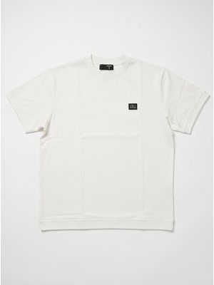 1. One-color T-shirt with embossed side logo White