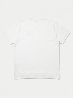2. One-color T-shirt with embossed side logo White