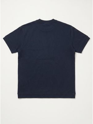 2. One-color T-shirt with embossed side logo Black