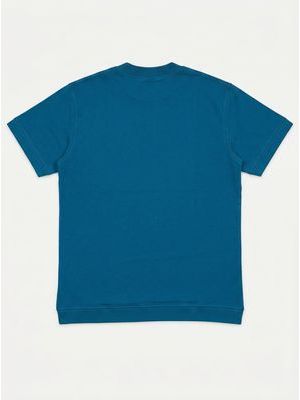 2. One-color T-shirt with embossed side logo Sky blue