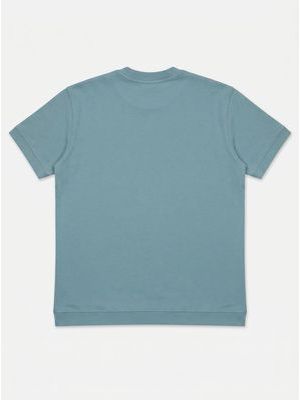2. One-color T-shirt with embossed side logo Tiffany