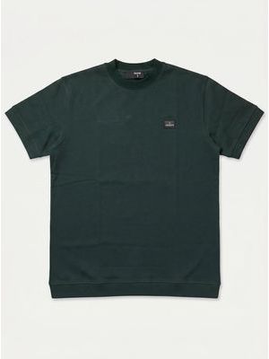 1. One-color T-shirt with embossed side logo Green