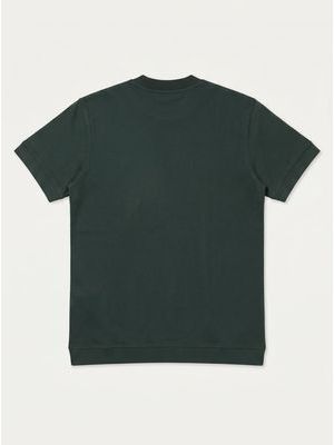 2. One-color T-shirt with embossed side logo Green