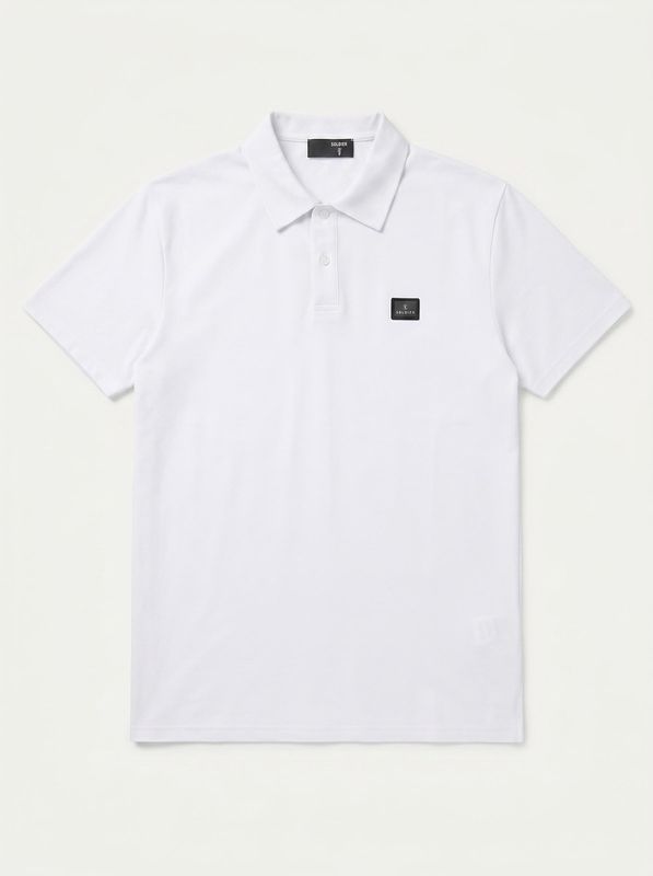 Polo shirt with side logo White Soldier