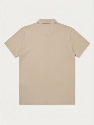 2. Polo con logo laterale Beige