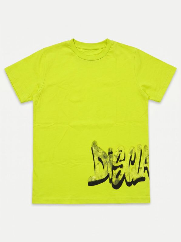 T-shirt tinta unita Lime Disclaimer