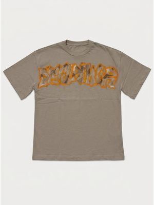 1. Plain T-shirt with print Beige