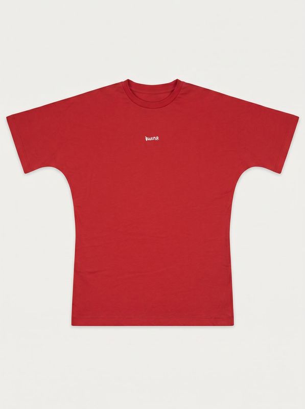 T-shirt tinta unita Rosso Disclaimer