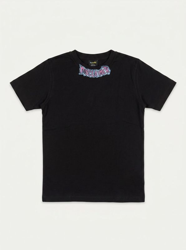 T-shirt tinta unita Nero Disclaimer