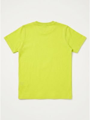 2. Solid color T-shirt with logo Lime