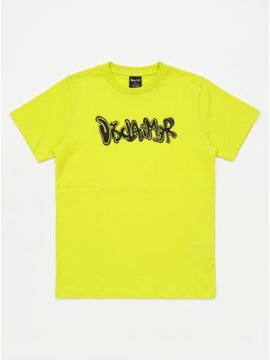 1. Solid color T-shirt with logo Lime