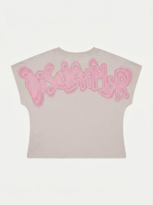 2. Crop T-shirt Ice Disclaimer k58902