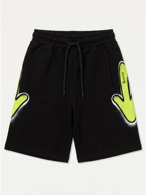 1. Bermuda logato Nero-Lime